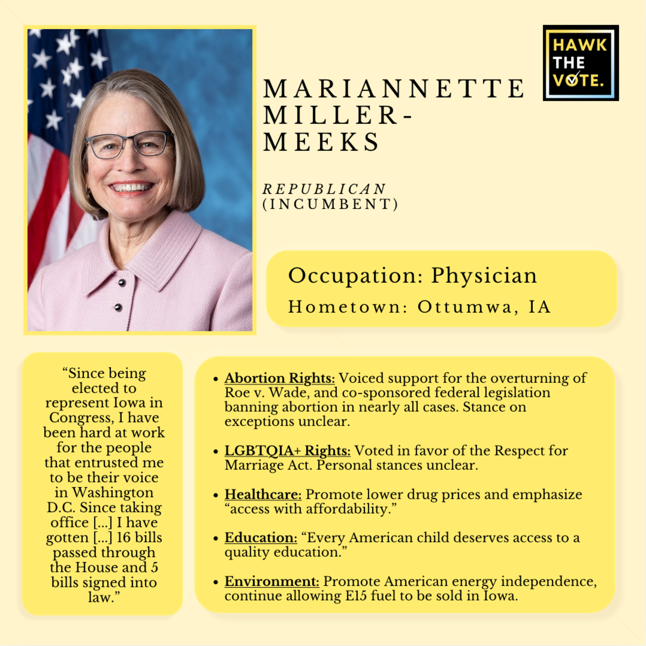 Miller Meeks Platform