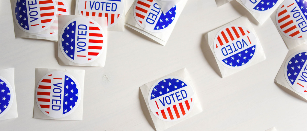 Voting stickers