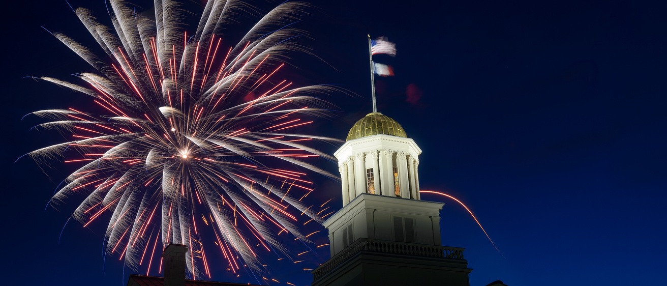 4th of July Fireworks, Old Capitol, 2017